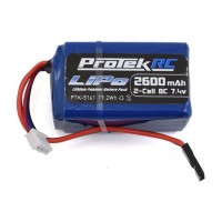  batterie ProTek RC LiPo Kyosho & Tekno (7.4V / 2600mAh)